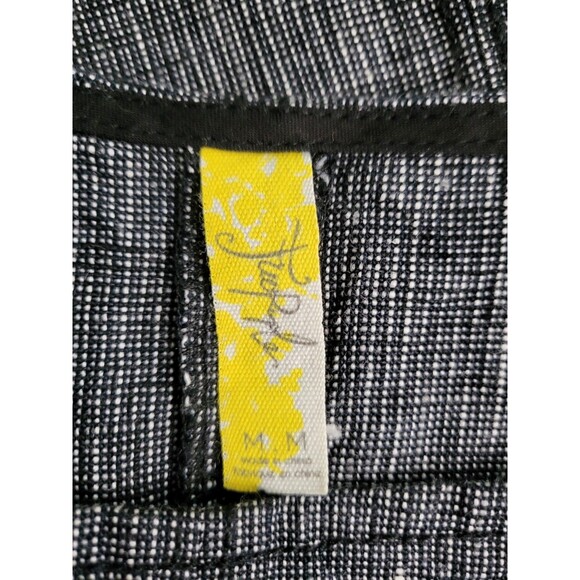 FREE PEOPLE Endless Shore Dress Women M 100% Linen Gray Short Sleeve Mini Shift - Picture 7 of 9